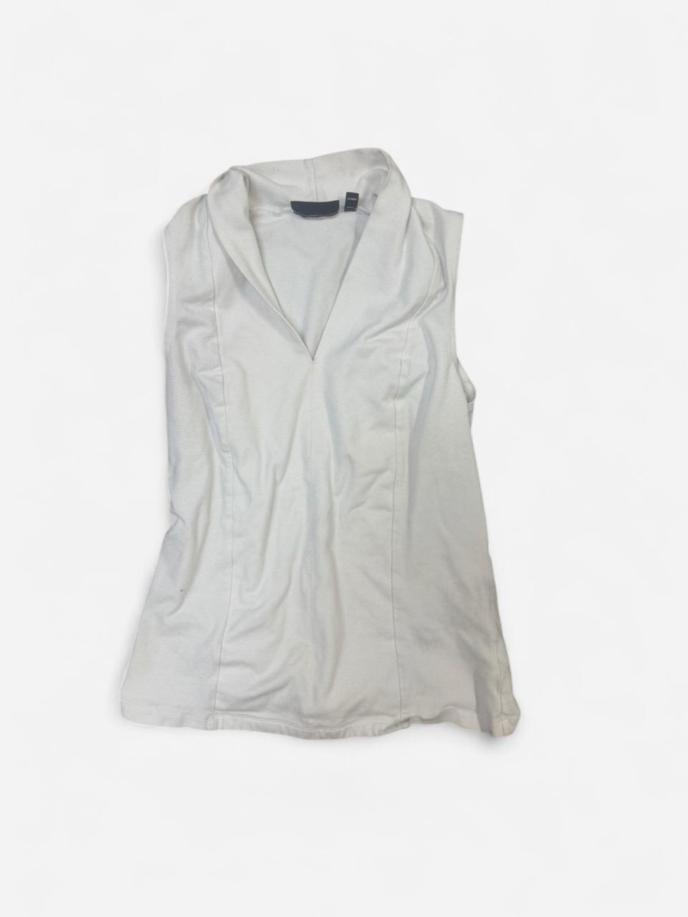 Preview International White V-Neck Sleeveless Tank Top